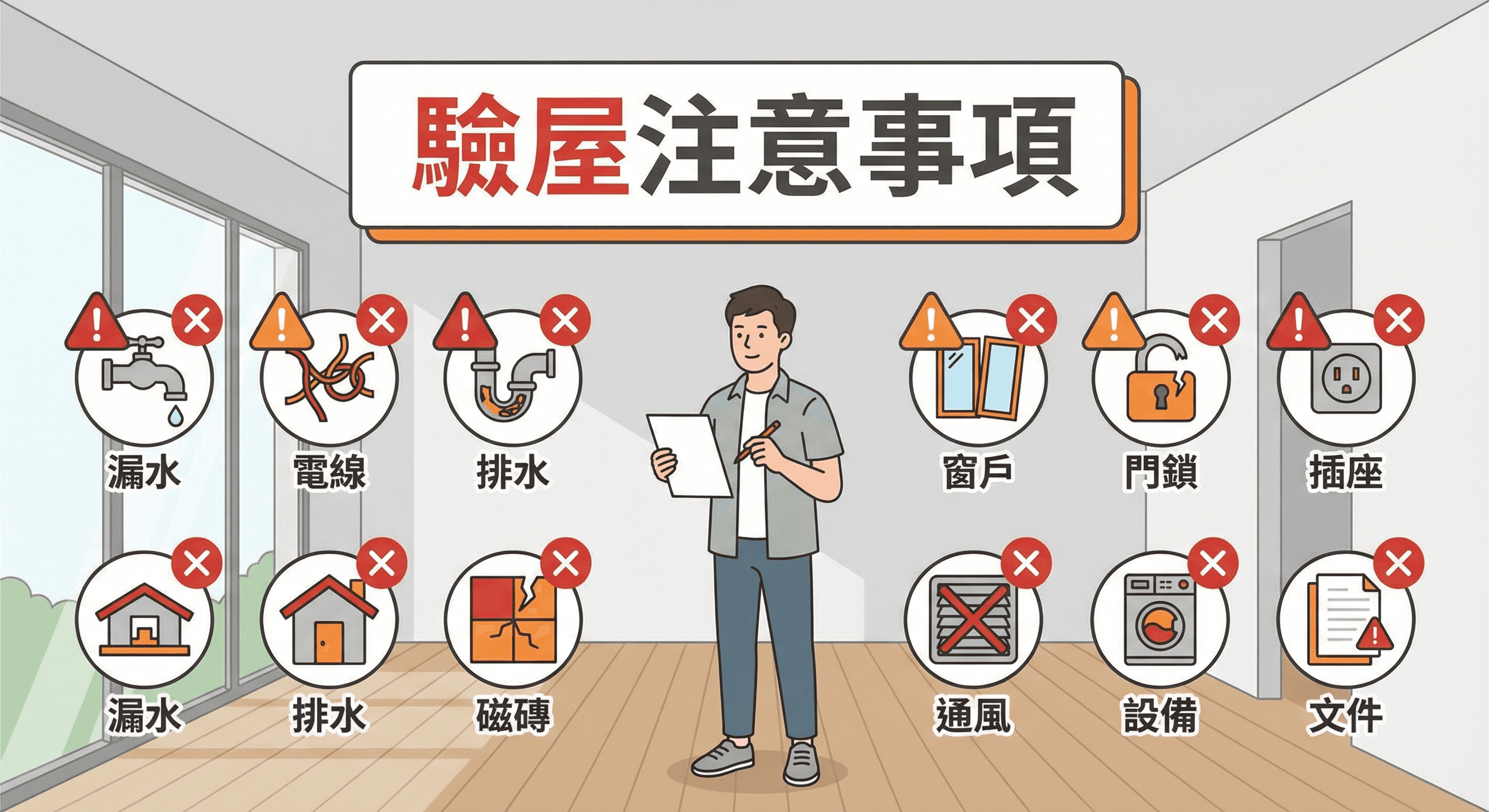 驗屋注意事項總整理:10 大地雷別踩,交屋前必讀
